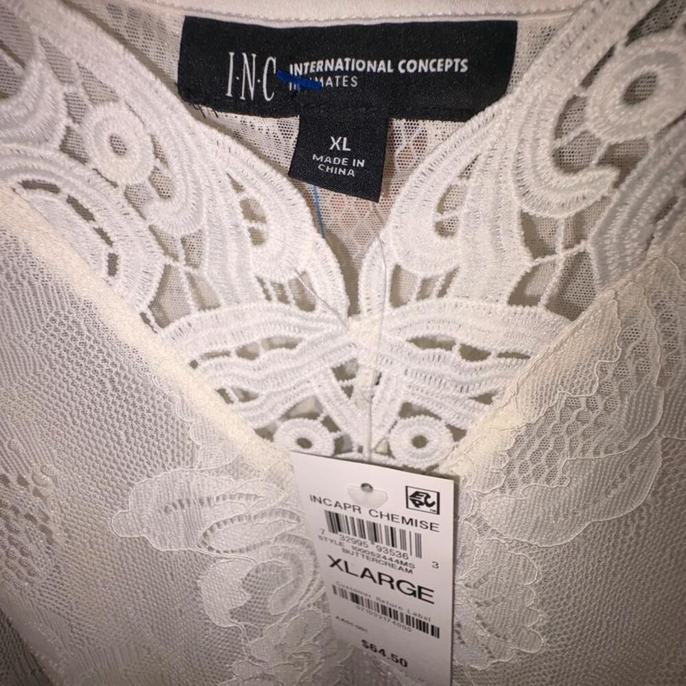 Inc-international-concepts Women's Cream and White Dress